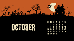 october 2018 desktop calendar