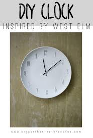 Diy Clock West Elm Inspired