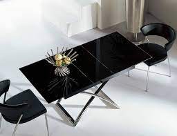 Small Table Glass Extensions Built In