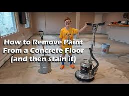 Remove Paint From A Concrete Floor