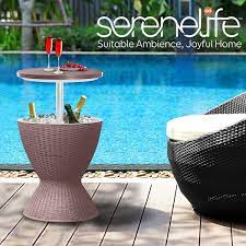 Serenelife Slbug796 Cool Bar Outdoor Patio Furniture And Hot Tub Side
