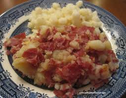 corned beef hash and hominy