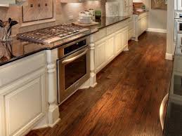 kitchen with dark wood flooring and