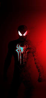 spiderman marvel red rouge hd phone