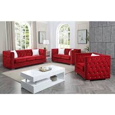 miami living room set red glory