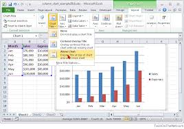 Ms Excel 2010 How To Create A Column Chart