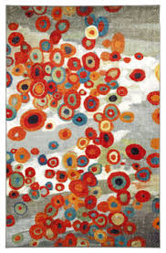 area rug persimmon red