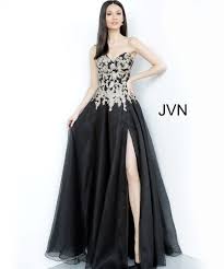 black and gold ball gown dress