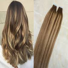 Brown ombre hair is lovely, and it gives a woman an opportunity to style her hair in different ways. Ombre Tape In Human Hair Extension Balayage Brown Blonde Highlight Tape Hair Ebay