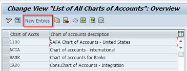 Define Chart Of Accounts Sap Transaction Code Ob13