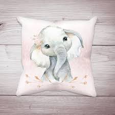 Pink Elephant Pillow Elephant Baby