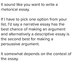 which best describes the style of an argumentative essay in jpg