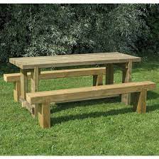 Forest Sleeper Bench Refectory Wooden