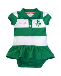 green white stripe baby vest dress