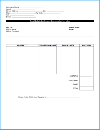 Simple Real Estate Invoice Template Free To Make Free