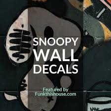 Snoopy Vinyl Wall Decals Colorful