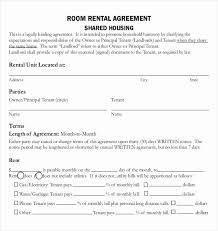 Room Rental Agreement Template Stanley Tretick