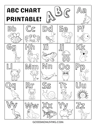 free printable abc alphabet chart