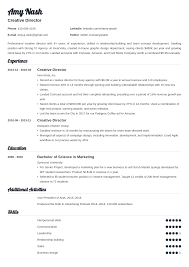 creative director resume examples [with