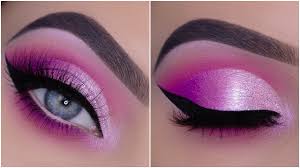 pink cut crease neon vibes eye look