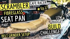 cafe racer scrambler seat pan