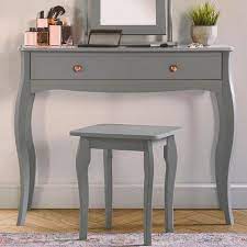 btfy grey dressing table 1 drawer