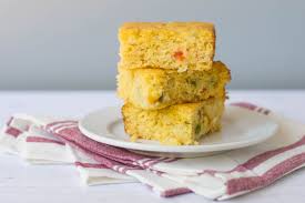 mexican cornbread with corn and peppers
