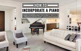 a piano into your living room layout