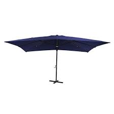 Patio Umbrella With Base And Led Lights