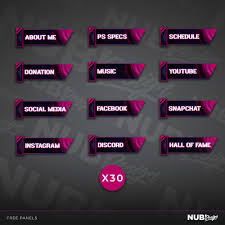 A collection of free profile graphics for streaming on twitch, youtube, mixer, and facebook live. Twitch Panels Free Panels Free Overlays