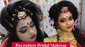 bengali bridal reception makeup on