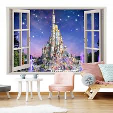 3d Wall Decal Window Magical Castle
