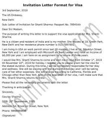I want a sample no objection certificate letter from husband to allow me to sponsor my child in uae. Invitation Letter Sample How To Write Invitation Letter For Visa
