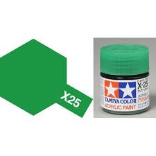 X 25 Clear Green Acrylic Paint Gloss