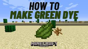 green dye minecraft 1 20 java
