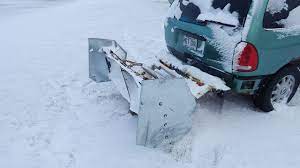 canada man builds homemade snow plow to