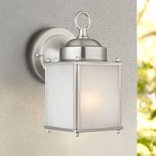 small square outdoor wall light with