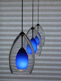 Amazing Cobalt Blue Pendant Light Elegant Lamp Design Idea
