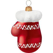 Ozdoba na vánoční stromeček palčák červeno-bílý, 4 ks koupit v OBI
