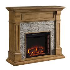 Weathered Grey Oak Electric Fireplace