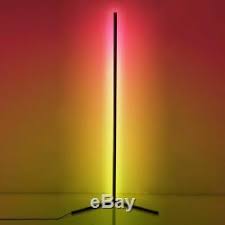 Colour Changing Rgb Mood Lighting Metal Led Corner Floor Wall Lamp With Remote