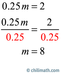 one step equations practice problems
