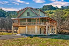 mountain view log cabin als smoky