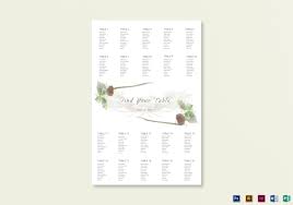 13 Simple Wedding Seating Chart Examples Templates