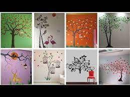 Latest Tree Wall Art Painting Design