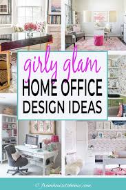 glam home office decorating ideas