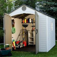 8 ft x 10 ft outdoor storage shed