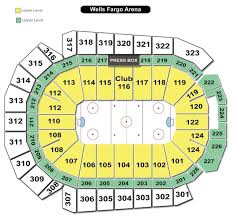 Wells Fargo Arena Seating Chart Wells Fargo Arena Des