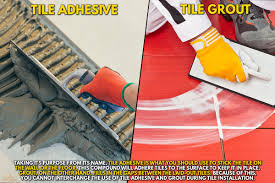 can you use tile adhesive as grout