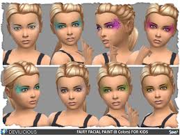 the sims resource fairy face paint